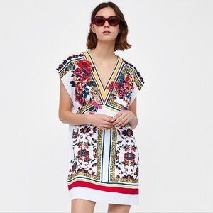 Zara Floral Tunic Dress - NWT‎ Sz Medium